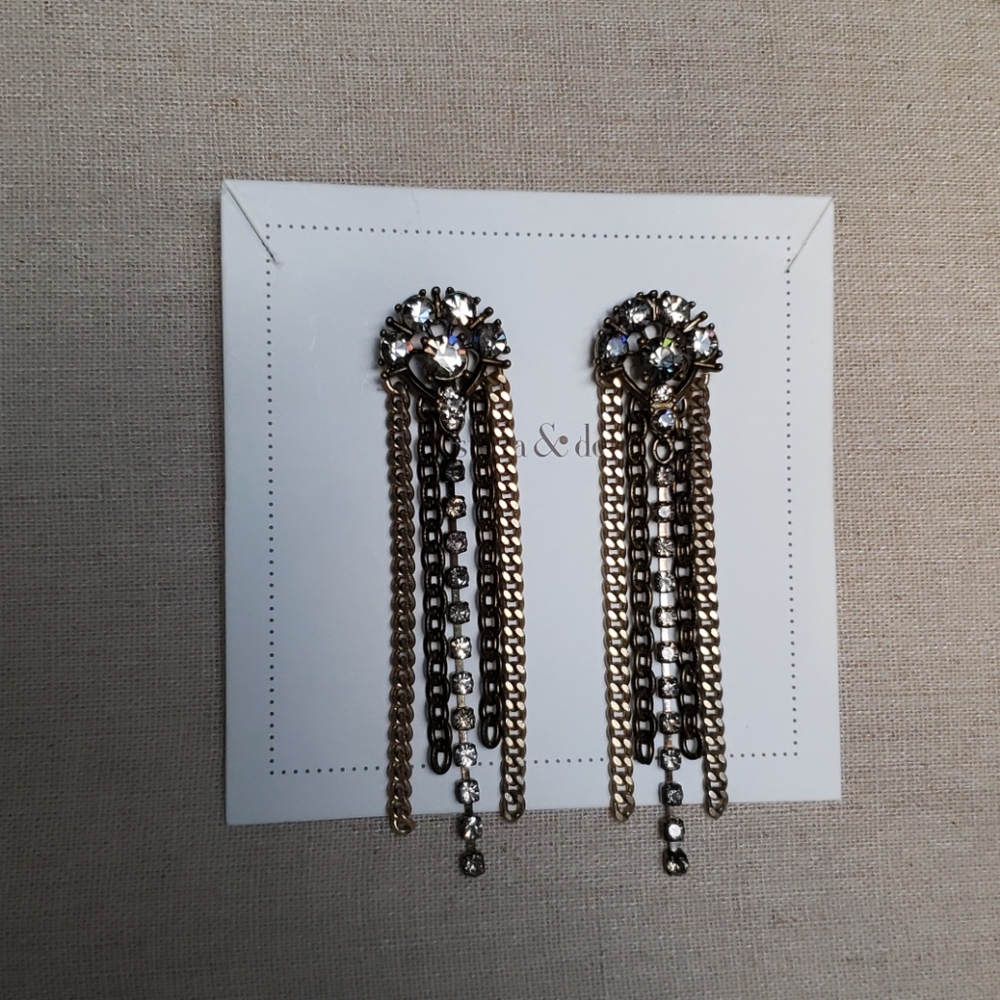 Stell & Dot Cleo Fringe Earrings